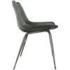 The Chair Collection Leather Iron The Chair with out arms Grey