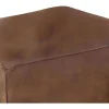 The Chair Collection Leather Pouf Brown