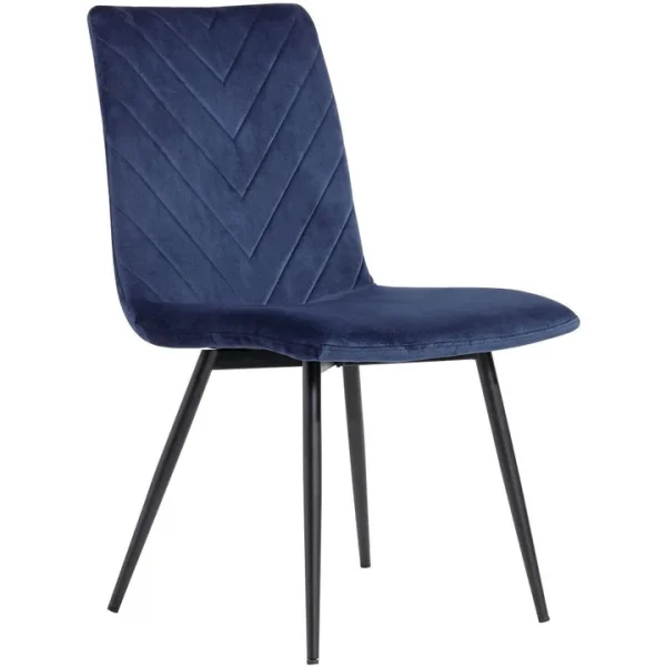 The Chair Collection Retro Dining The Chair Blue Velvet