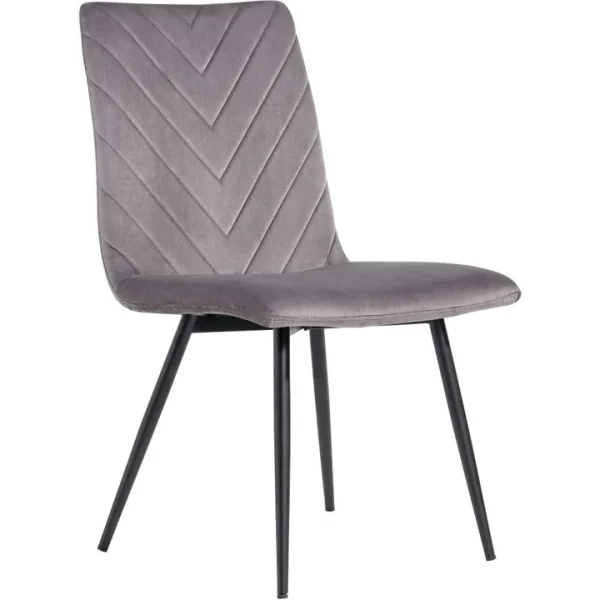 The Chair Collection Retro Dining The Chair Dark Grey Velvet