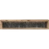 Wall Shelf with LED Light Natural Finish