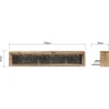 Wall Shelf with LED Light Natural Finish