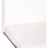 White Faux Leather Cantilever Dining The Chair with Chrome Base