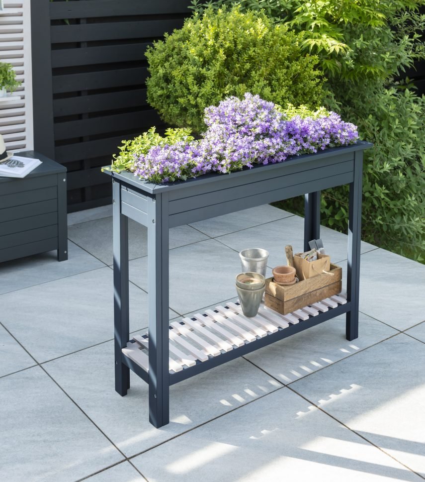 Galaxy High Planter With Zinc Tray
