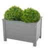 Grigio Rectangular Planter 35x60cm