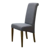 Italia Light Grey Fabric Chair