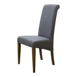 Italia Light Grey Fabric Chair