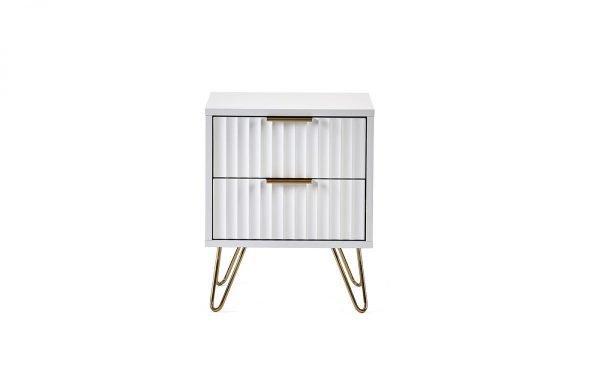 Murano Drawer Bedside Matt White