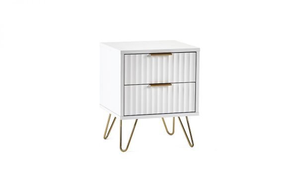 Murano Drawer Bedside Matt White