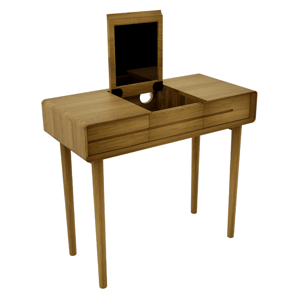 Scandic Dressing Table With Mirror 5 SCADT TRANSPARENT