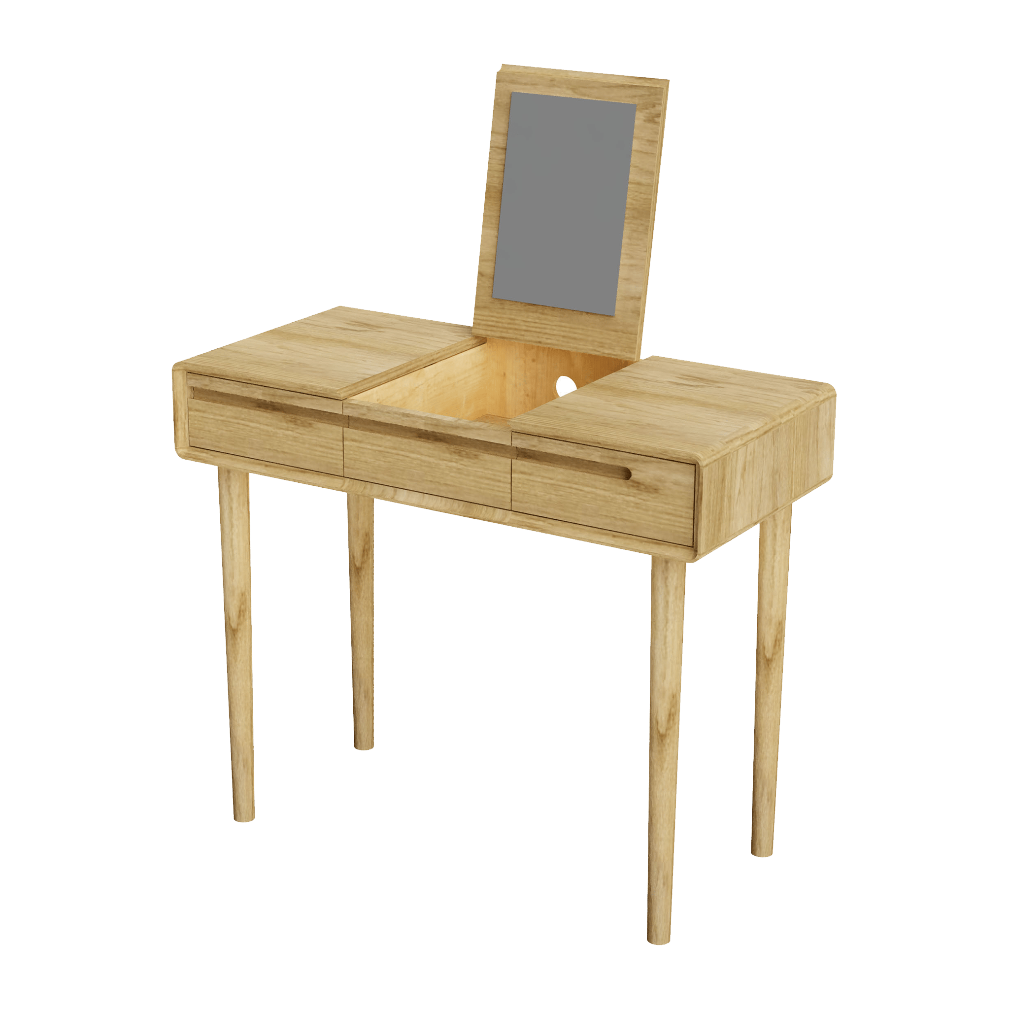 Scandic Dressing Table With Mirror 4 SCADT WHITE