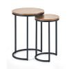 Tribeca Round Nesting Side Tables Sonoma Oak