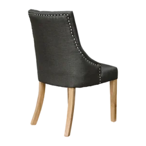 Windsor Chair In Charcoal Fabric