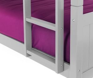 bella dove grey bunk bed ladder detail