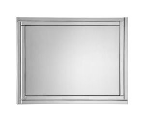 deco frameless wall mirror