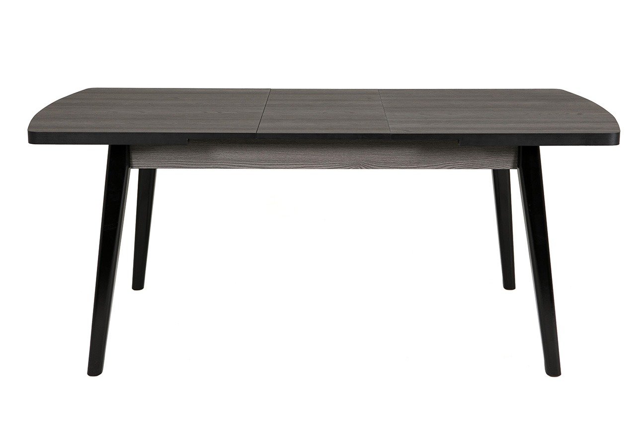 Magda Dining Table Extending 1800 Grey Top Black Leg