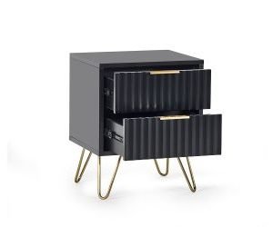 murano lamp table open drawers