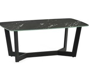 olympus coffee table black marble