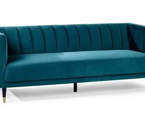 sal salma scalloped back seater teal cutout