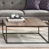 tribeca walnut square coffee table roomset