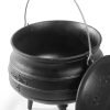 white cast iron african pot
