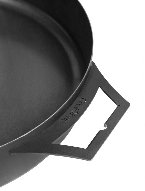 white pan handles detail