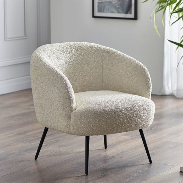 ama amari boucle accent chair roomset