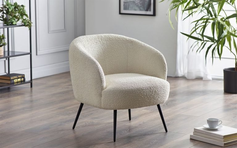 ama amari boucle accent chair roomset