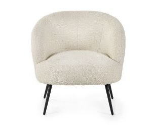 ama amari boucle accent chair cutout
