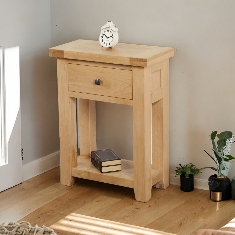 SMALL CONSOLE TABLE - Only Oak Furniture