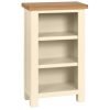 DPTPI painted compact small bookcase living dining office oak top ivory x c default