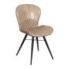 Amara Faux Leather Dining Chair - Beige