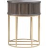 Art Decor Fluted Edge Lamp Table