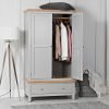 Grey 2 Door wardrobe
