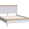 Double Wooden Bedframe - Dove Grey