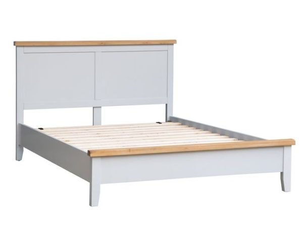 Double Wooden Bedframe - Dove Grey