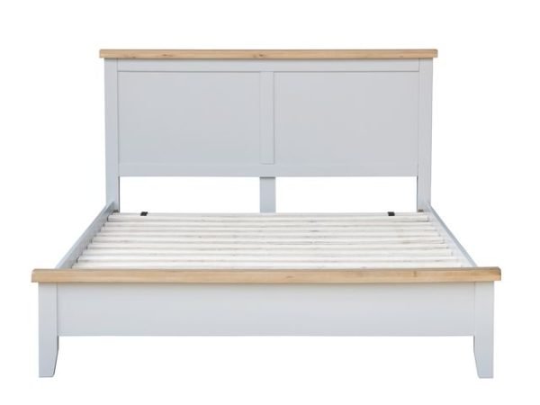 Double Wooden Bedframe - Dove Grey