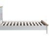 Double Wooden Bedframe - Dove Grey