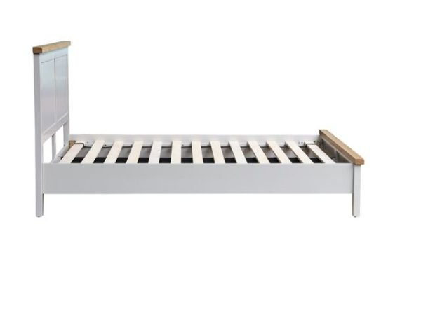 Double Wooden Bedframe - Dove Grey