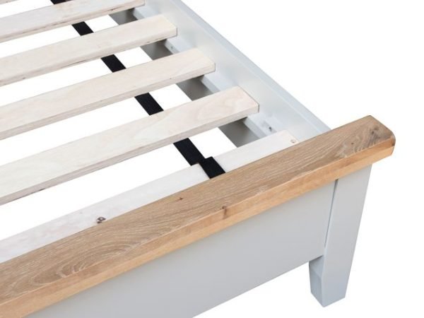 Double Wooden Bedframe - Dove Grey
