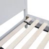 Double Wooden Bedframe - Dove Grey