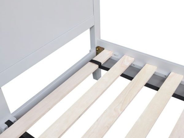 Double Wooden Bedframe - Dove Grey