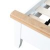 Double Wooden Bedframe - White
