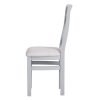 Cross back chair fabric seat