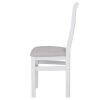 Cross back chair fabric seat