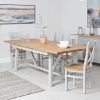Cross back chair wooden seat