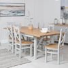 Cross back chair wooden seat