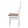 Cross back chair wooden seat