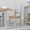 Ladder back chair wooden seat