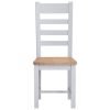 Ladder back chair wooden seat